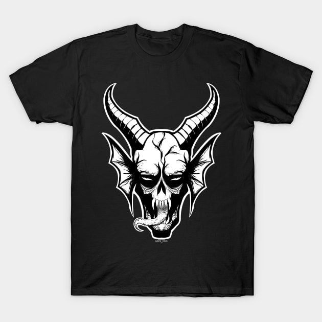 Demon Fire mono T-Shirt by Dark_Inks